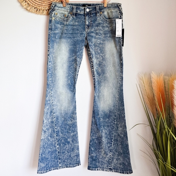 True Religion, New, Joey Big T Vintage Low-Rise Flare Stonewash Jeans Size 29 - Picture 11 of 11